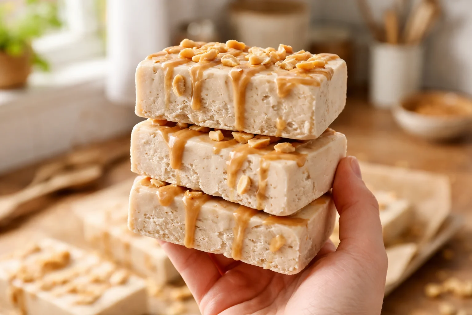 Delicious Frozen Peanut Butter Greek Yogurt Bars (No Sugar) You&rsquo;ll Love