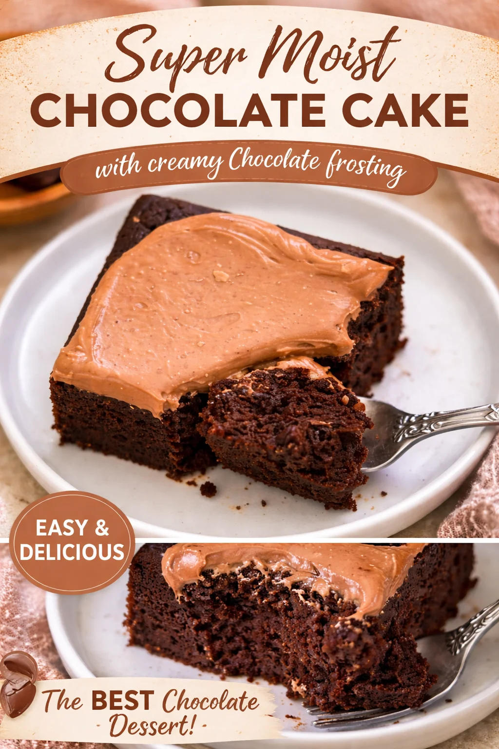 Healthy Zucchini Chocolate Snack Cake (No Sugar)