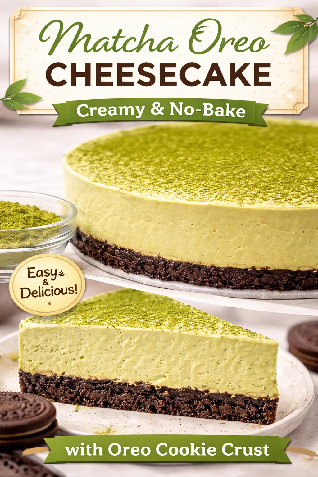 No-Bake Frozen Matcha Coconut Bars
