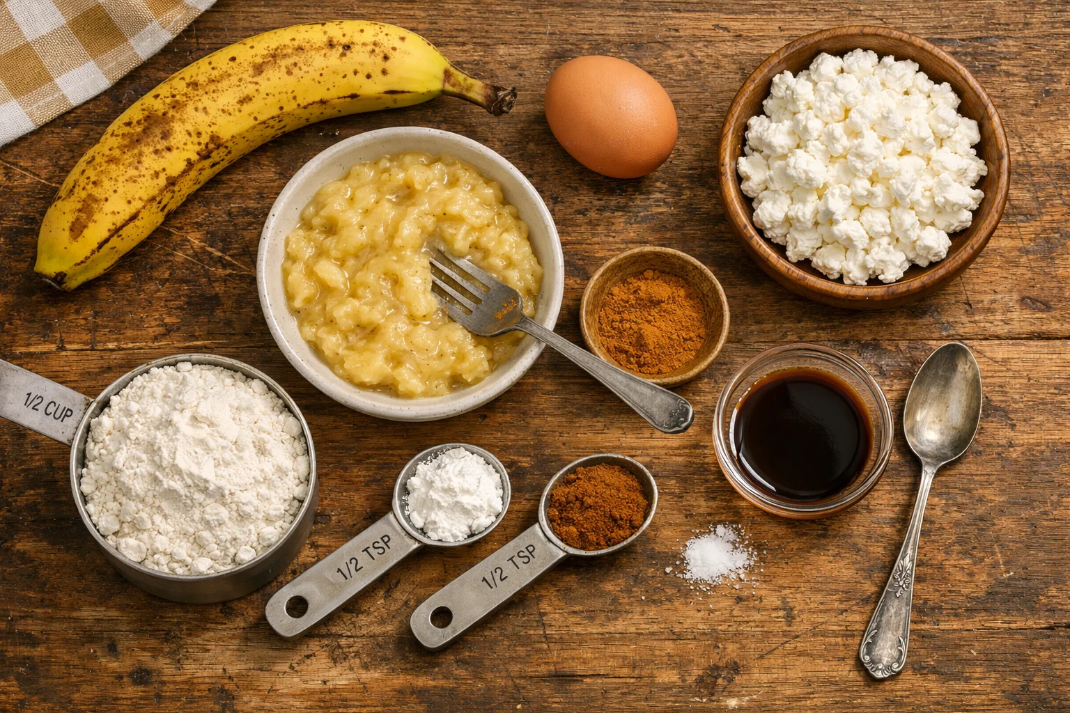 Small-Batch Cottage Cheese Banana Pancakes