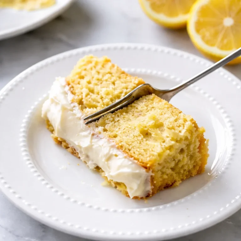 Delicious Small-Batch Cottage Cheese Lemon Cake with a lemony flavor.