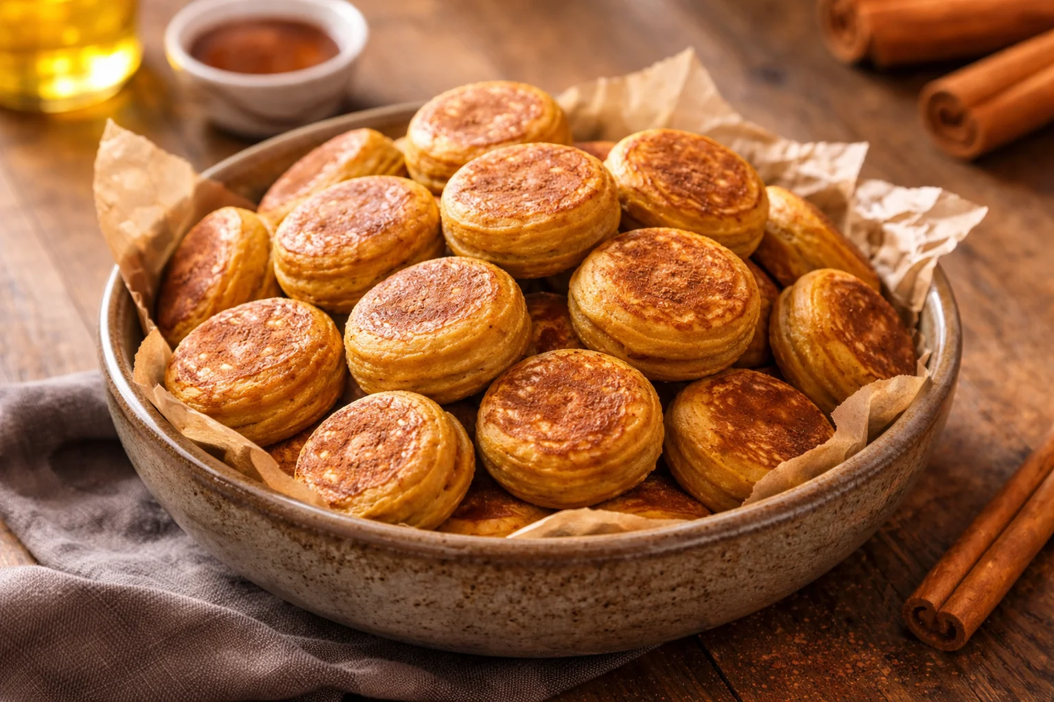 Small-Batch Pumpkin Protein Pancake Bites