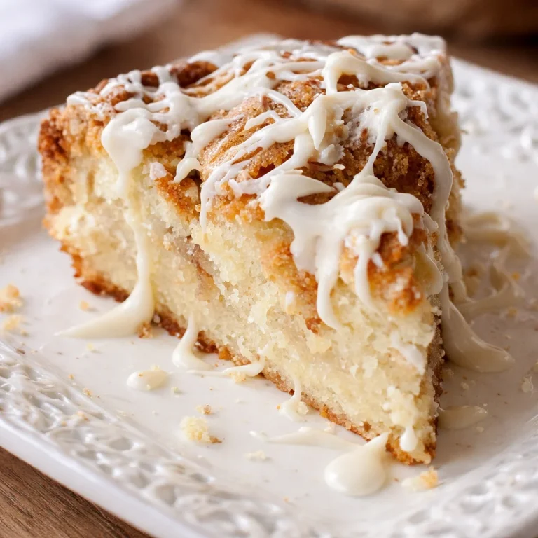 Delicious Greek Yogurt Protein Coffee Cake in a small pan with streusel topping.