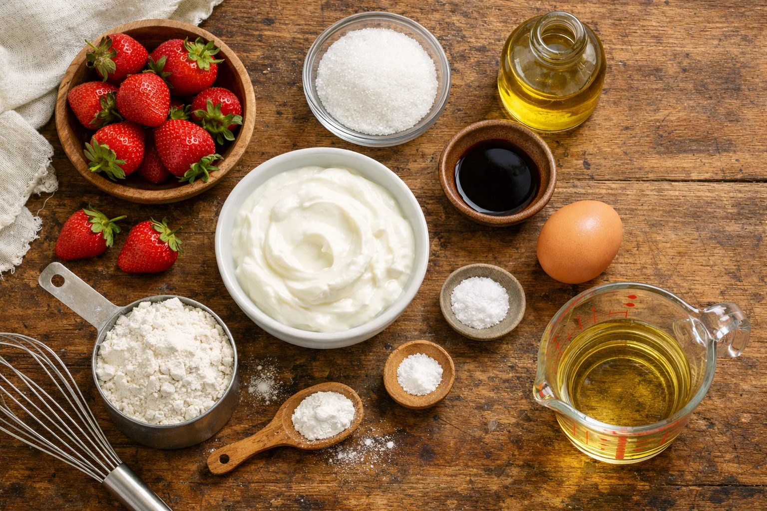 Small-Batch Strawberry Yogurt Cake
