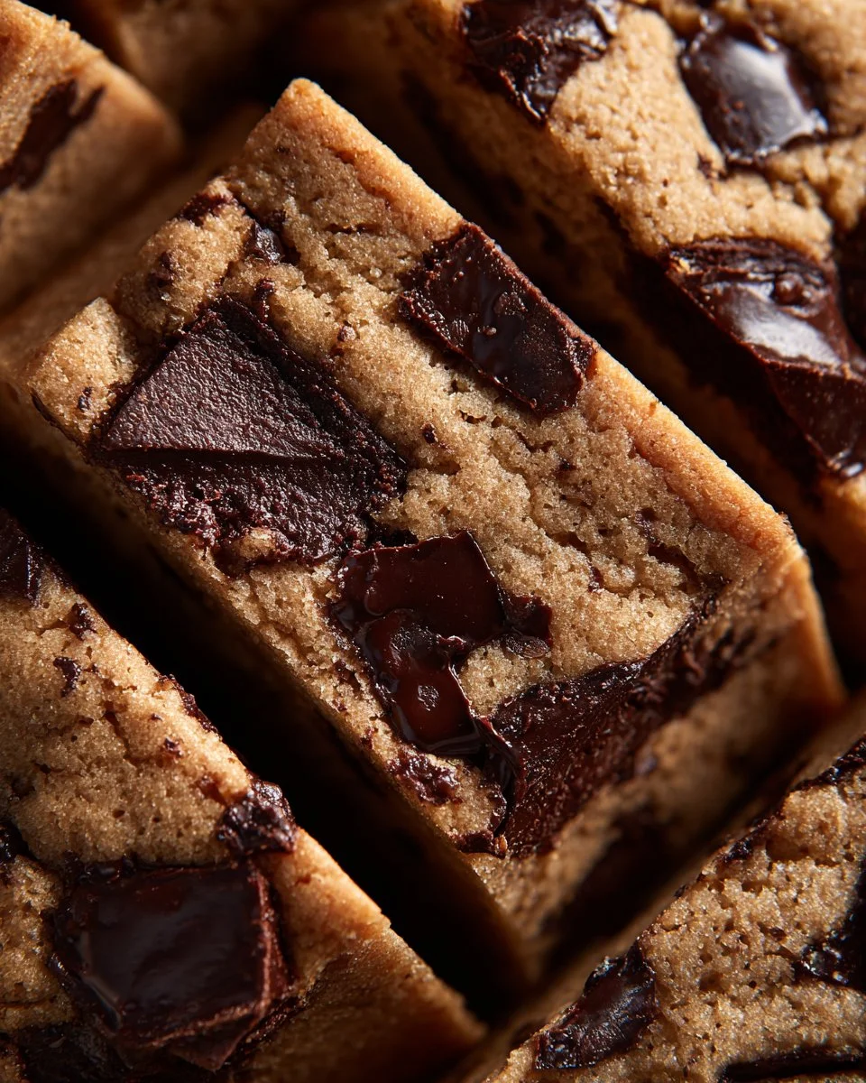 Espresso Chocolate Chunk Shortbread Cookies on a plate