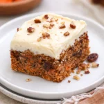Healthy Carrot Oat Snack Cake made without refined sugar, perfect for a nutritious treat.