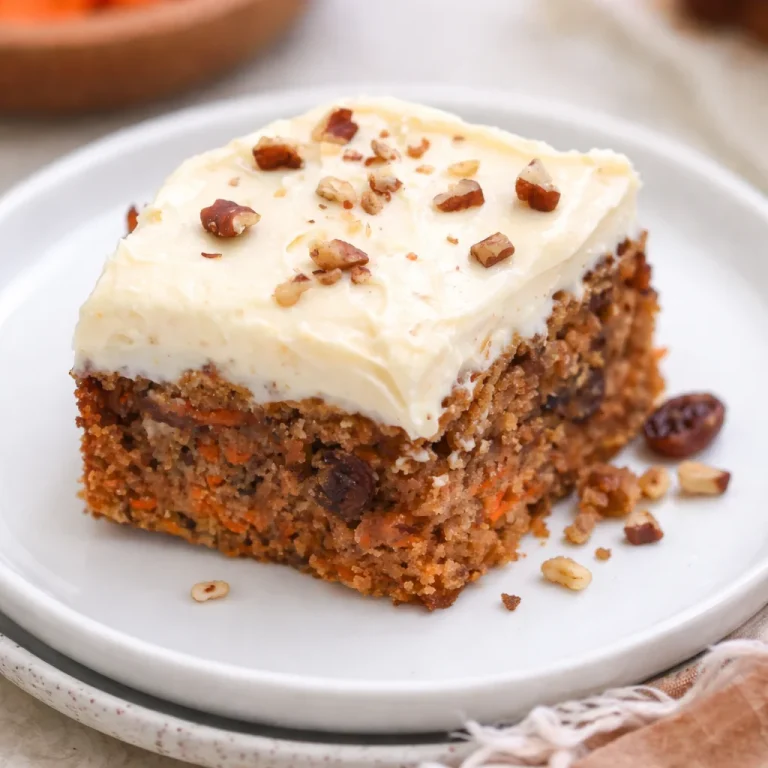 Healthy Carrot Oat Snack Cake made without refined sugar, perfect for a nutritious treat.