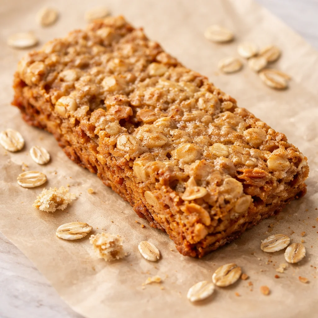 Small-Batch Maple Cinnamon Granola Bars made with no refined sugar, oats, and nut butter.