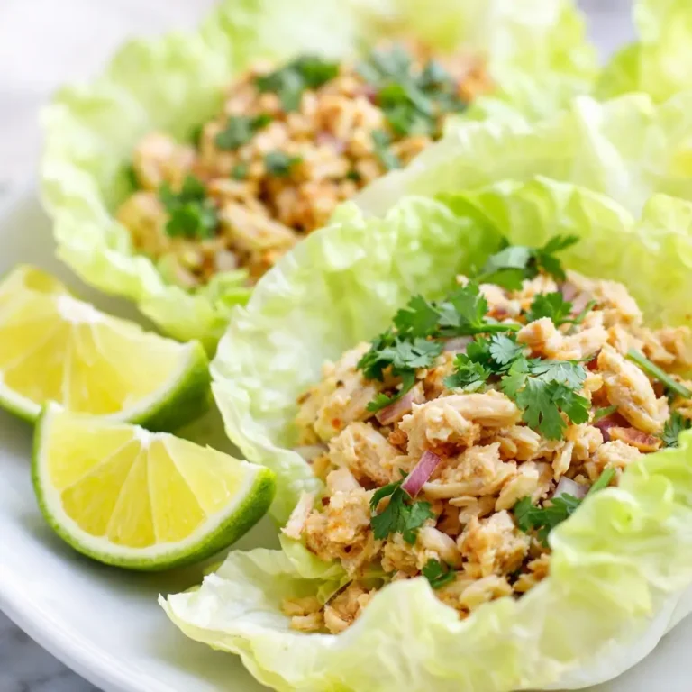 Savory Vietnamese-Inspired Lemongrass Chicken Lettuce Cups