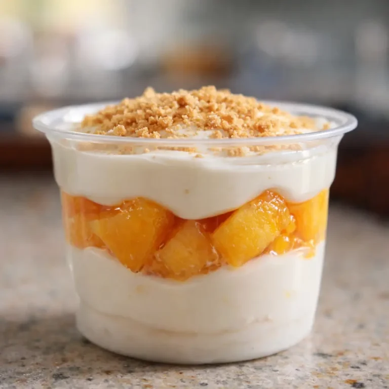 Delicious Mini Peach Yogurt Icebox Cups for a Sweet Treat