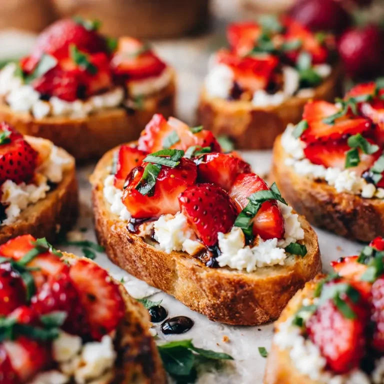Savory Strawberry Goat Cheese Crostini Bites You’ll Love
