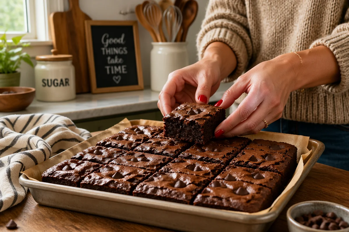 Flourless Peanut Butter Banana Brownies