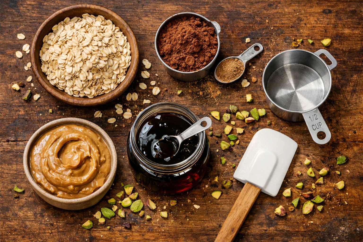 Mini Dubai Chocolate Oat Bars