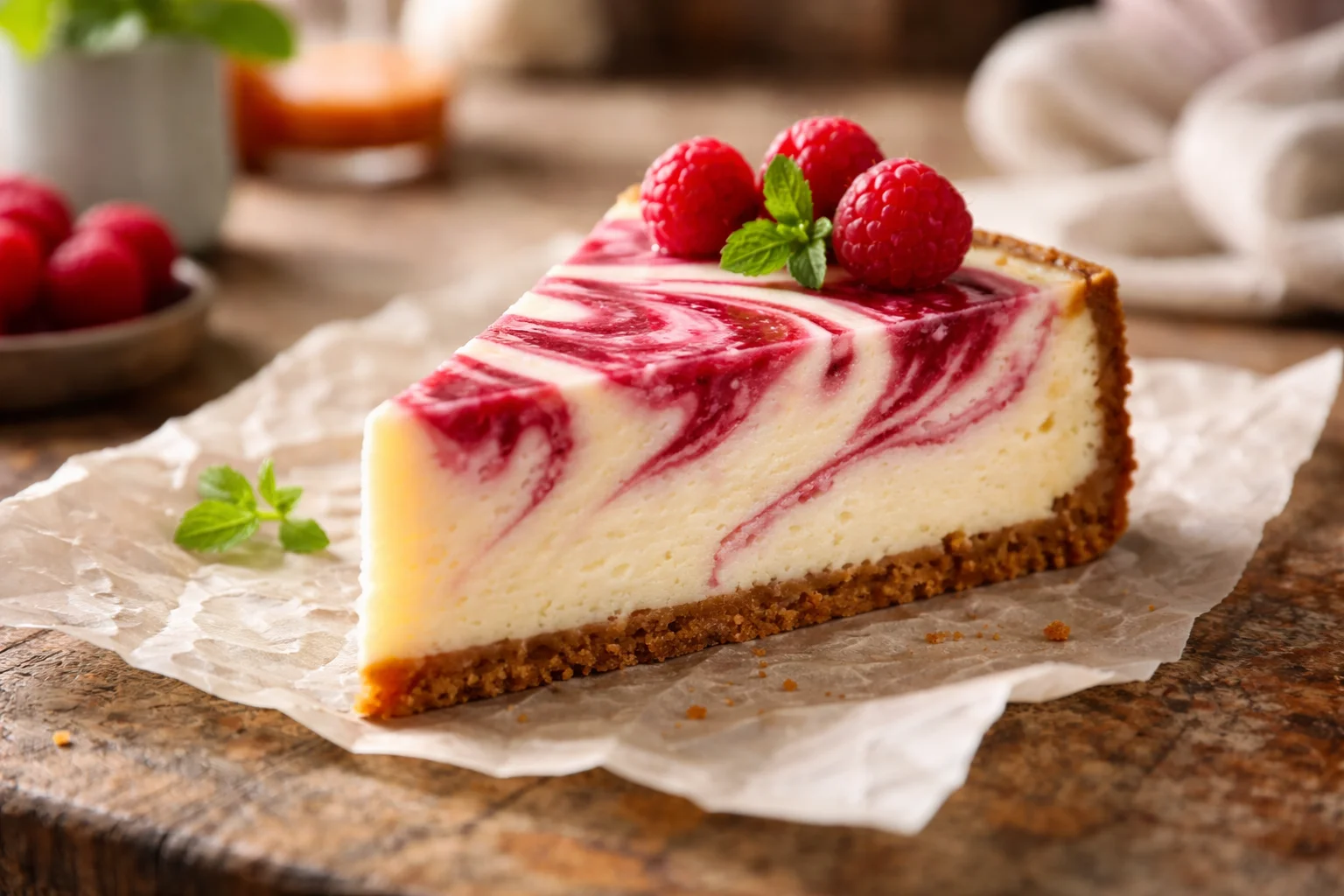 Small-Batch Raspberry Cottage Cheese Cake