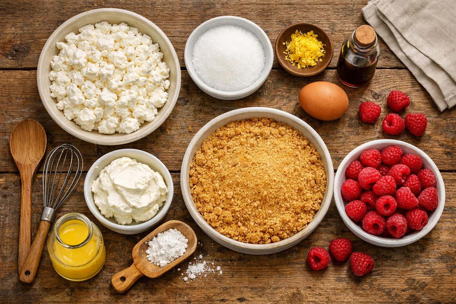 Small-Batch Raspberry Cottage Cheese Cake