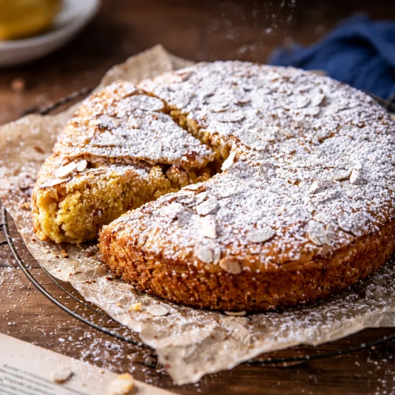 Delicious Flourless Lemon Almond Blender Cake - gluten-free, vegan treat