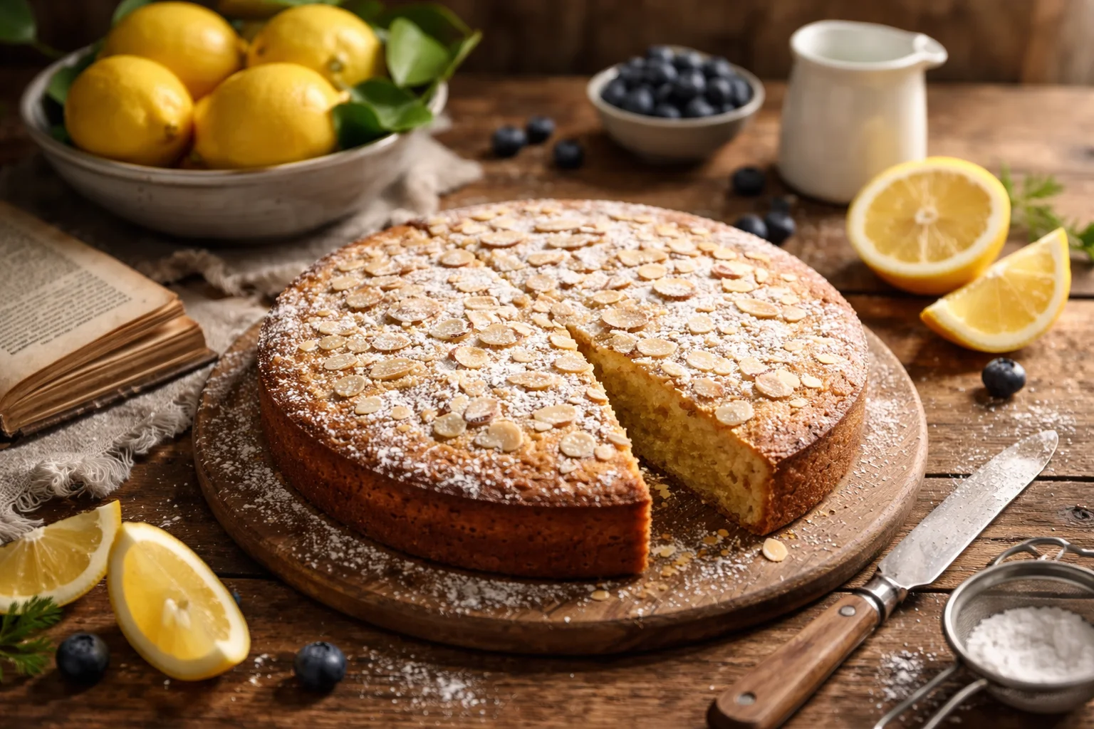 Flourless Lemon Almond Blender Cake