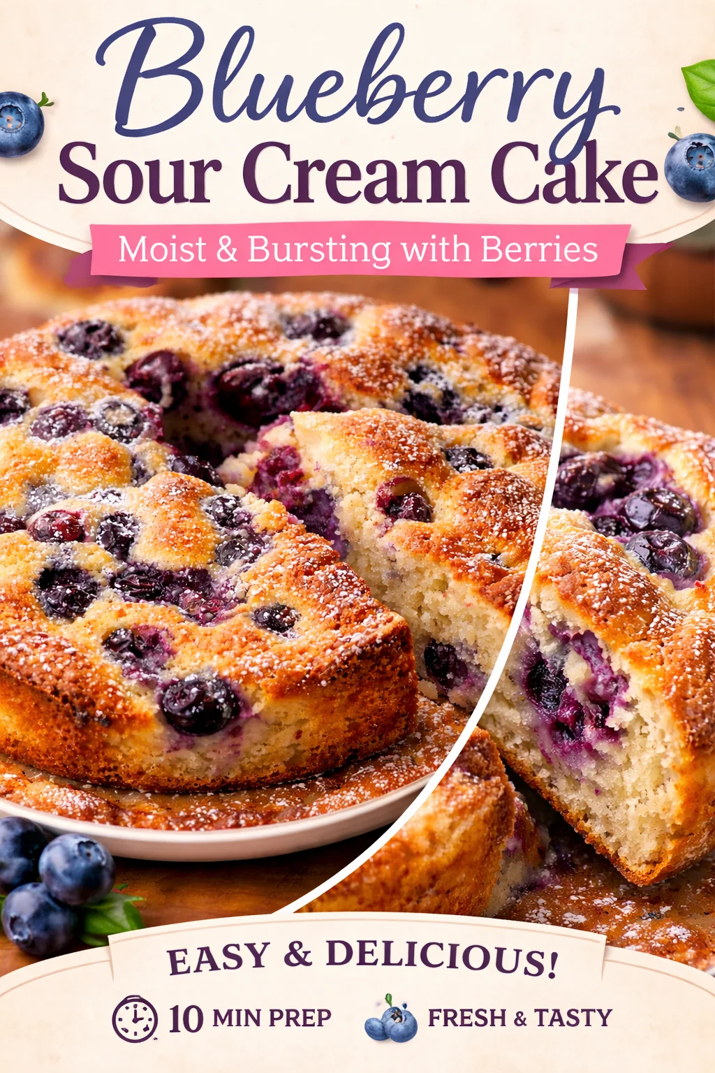 Delicious Mini Blueberry Ricotta Breakfast Cake You&rsquo;ll Love