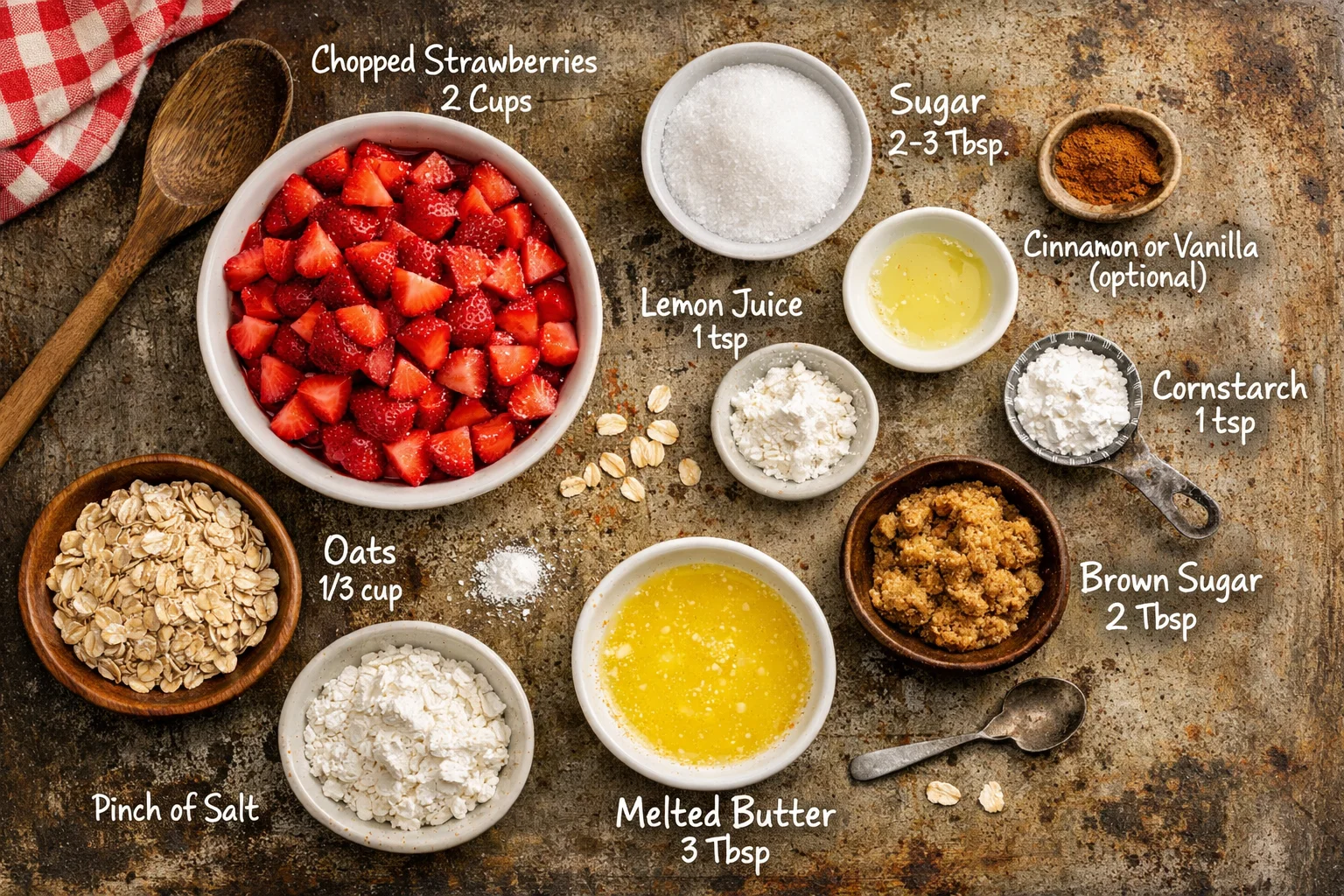 Delicious Mini Strawberry Oat Crumble for Two You&rsquo;ll Love