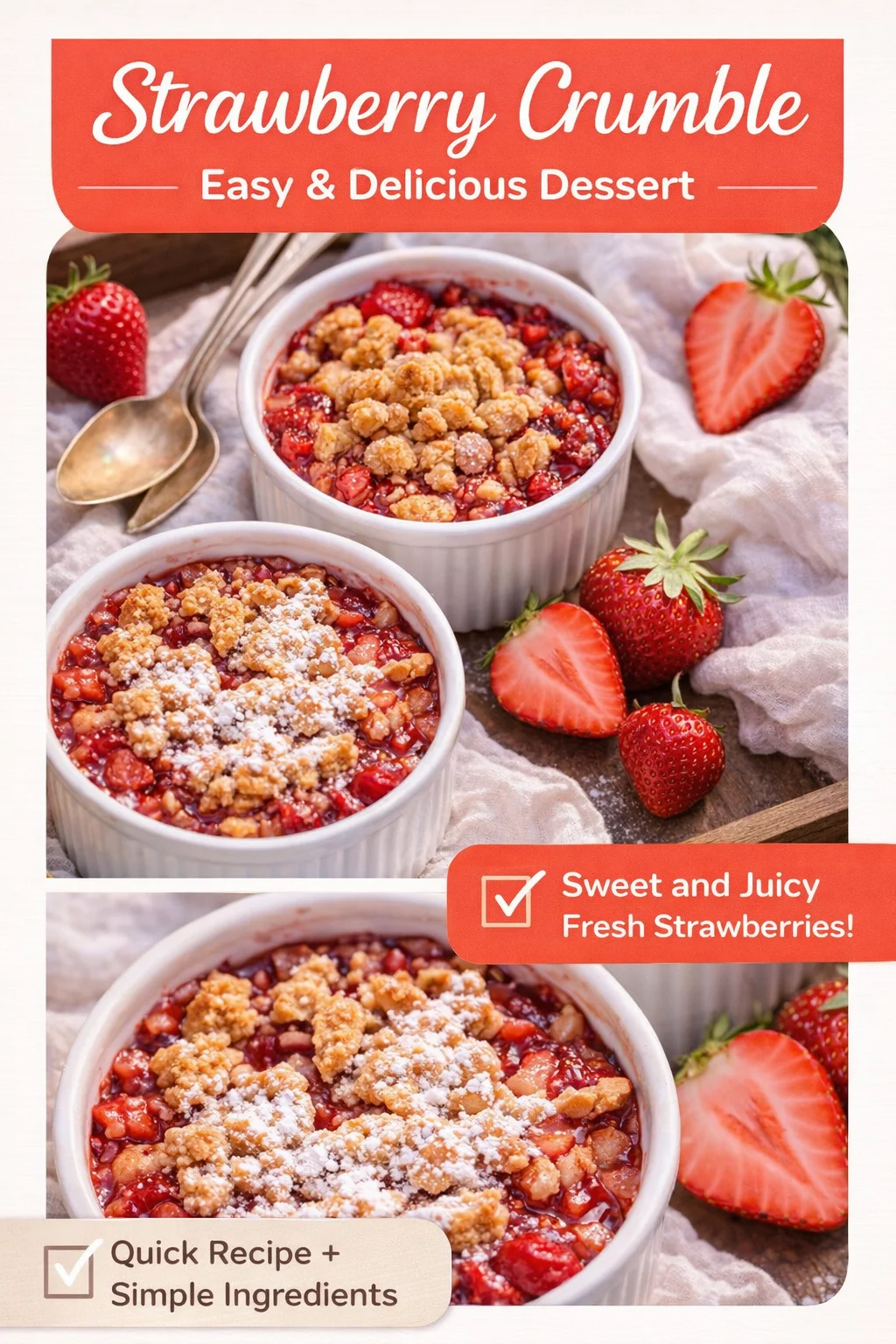 Mini Strawberry Oat Crumble for Two