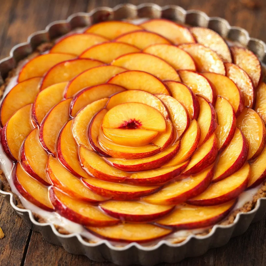 No-Bake Peach Yogurt Tart Cups with fresh peaches and creamy yogurt
