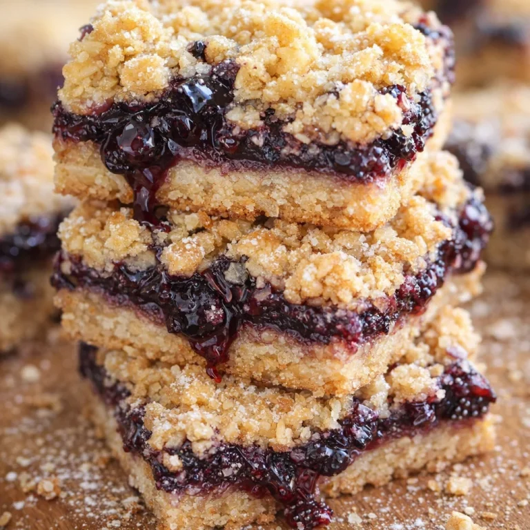 Delicious small-batch blackberry lemon oat bars with a zesty flavor