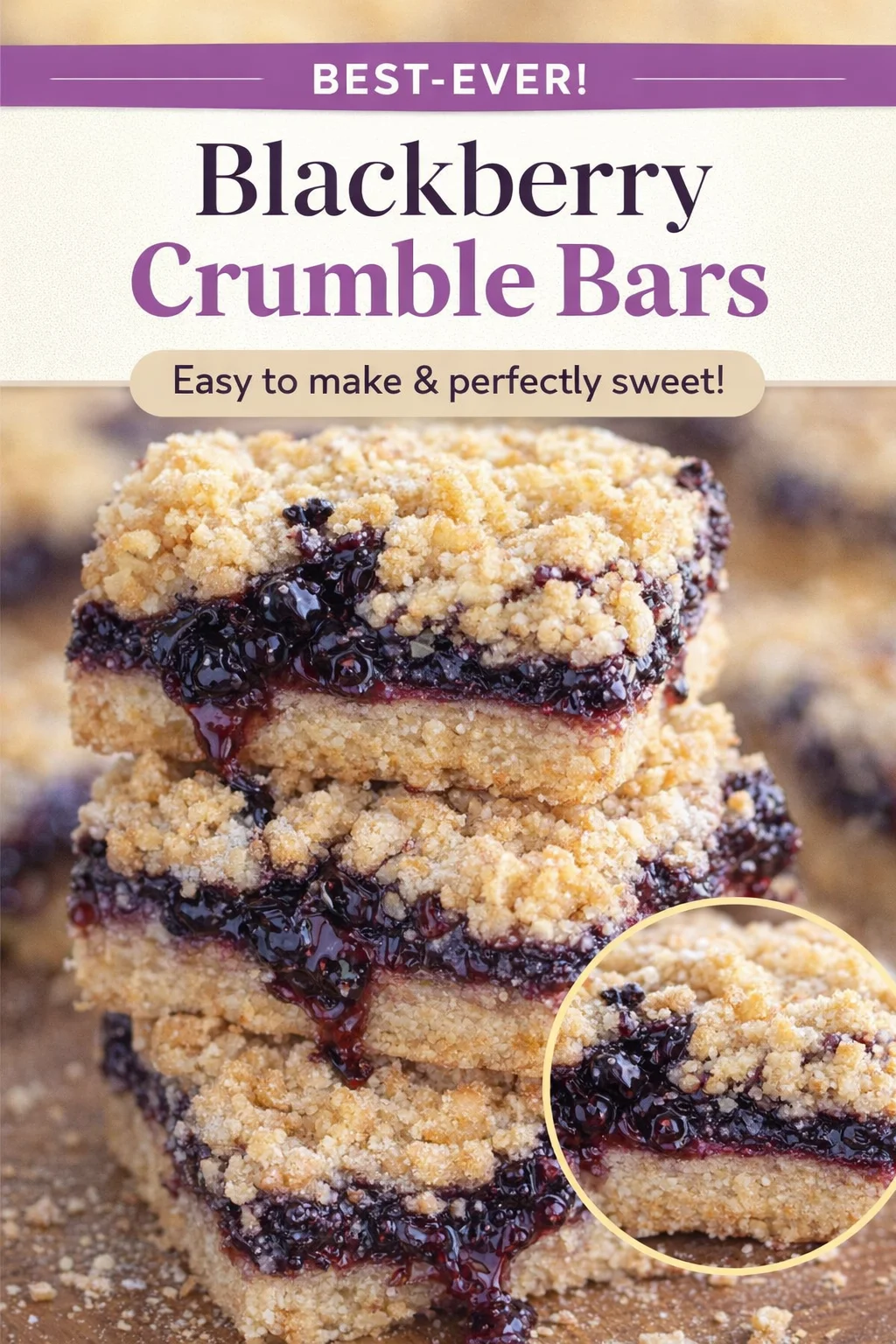 Small-Batch Blackberry Lemon Oat Bars