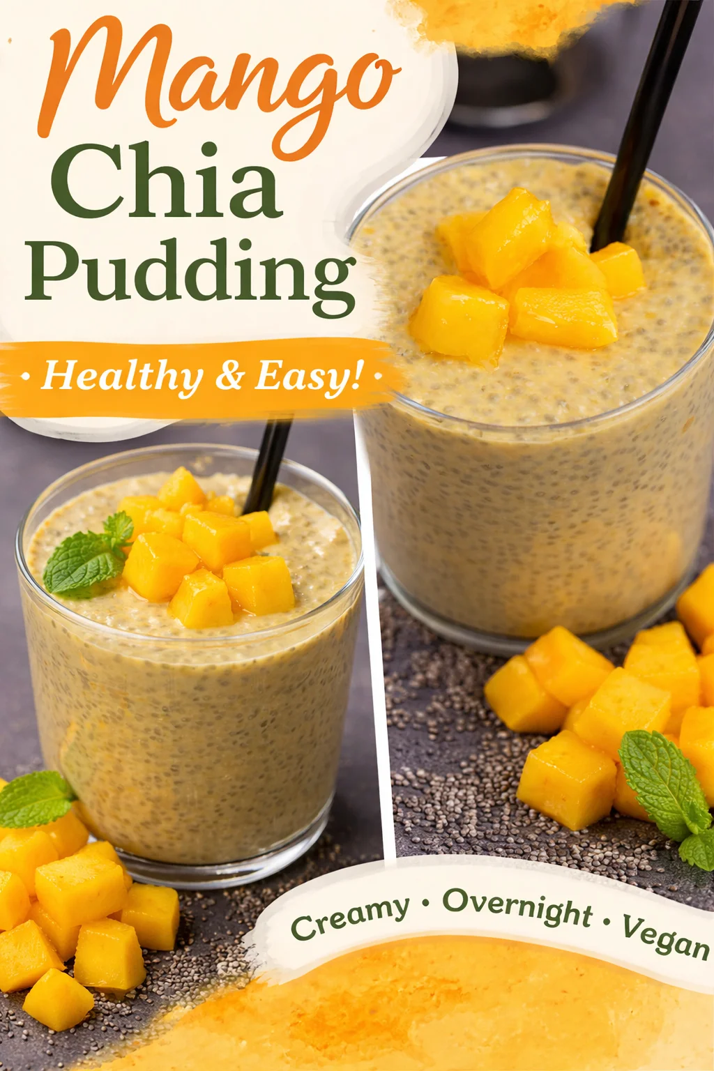 Small-Batch Mango Lime Chia Pudding