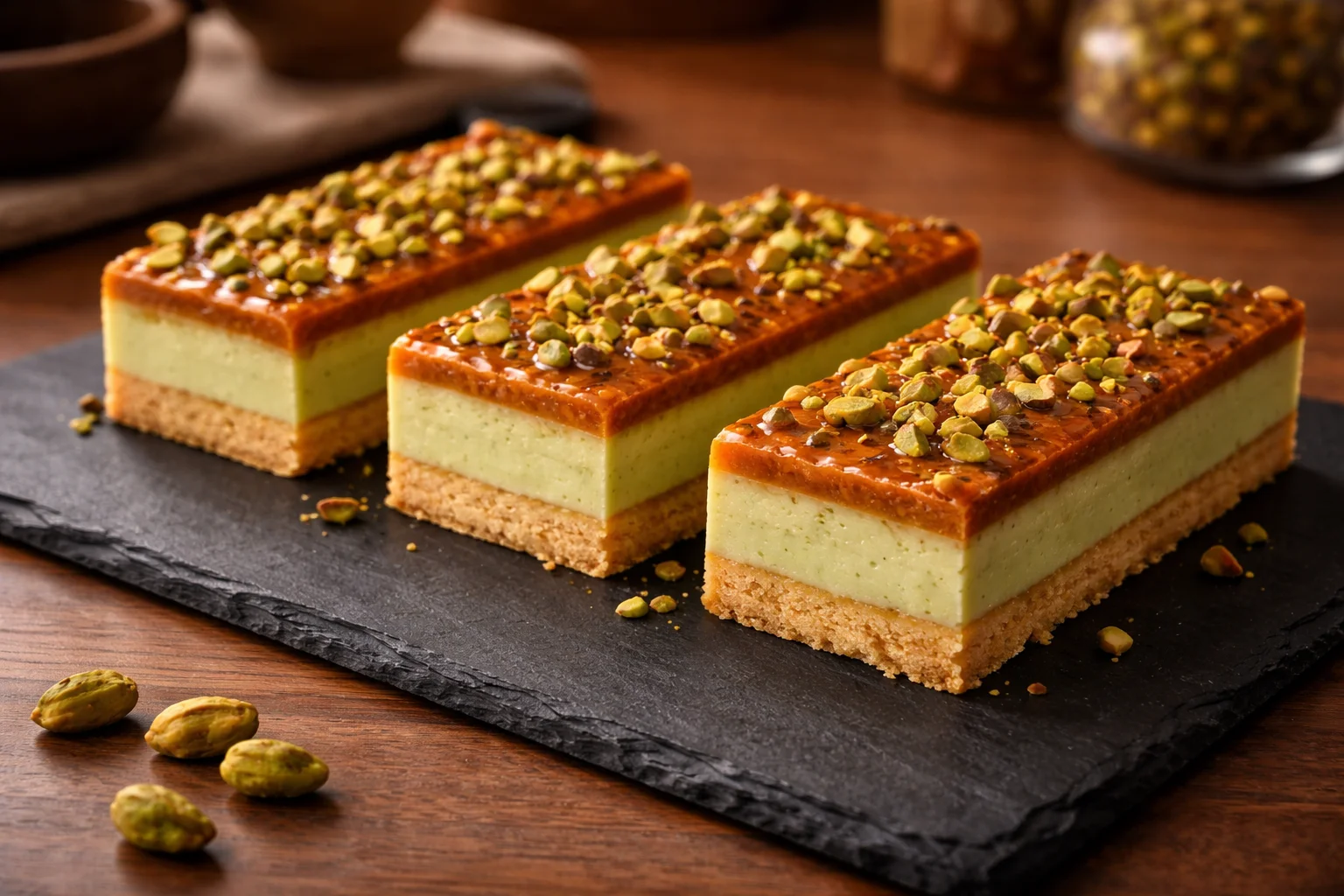Small-Batch Pistachio Cream Dessert Bars