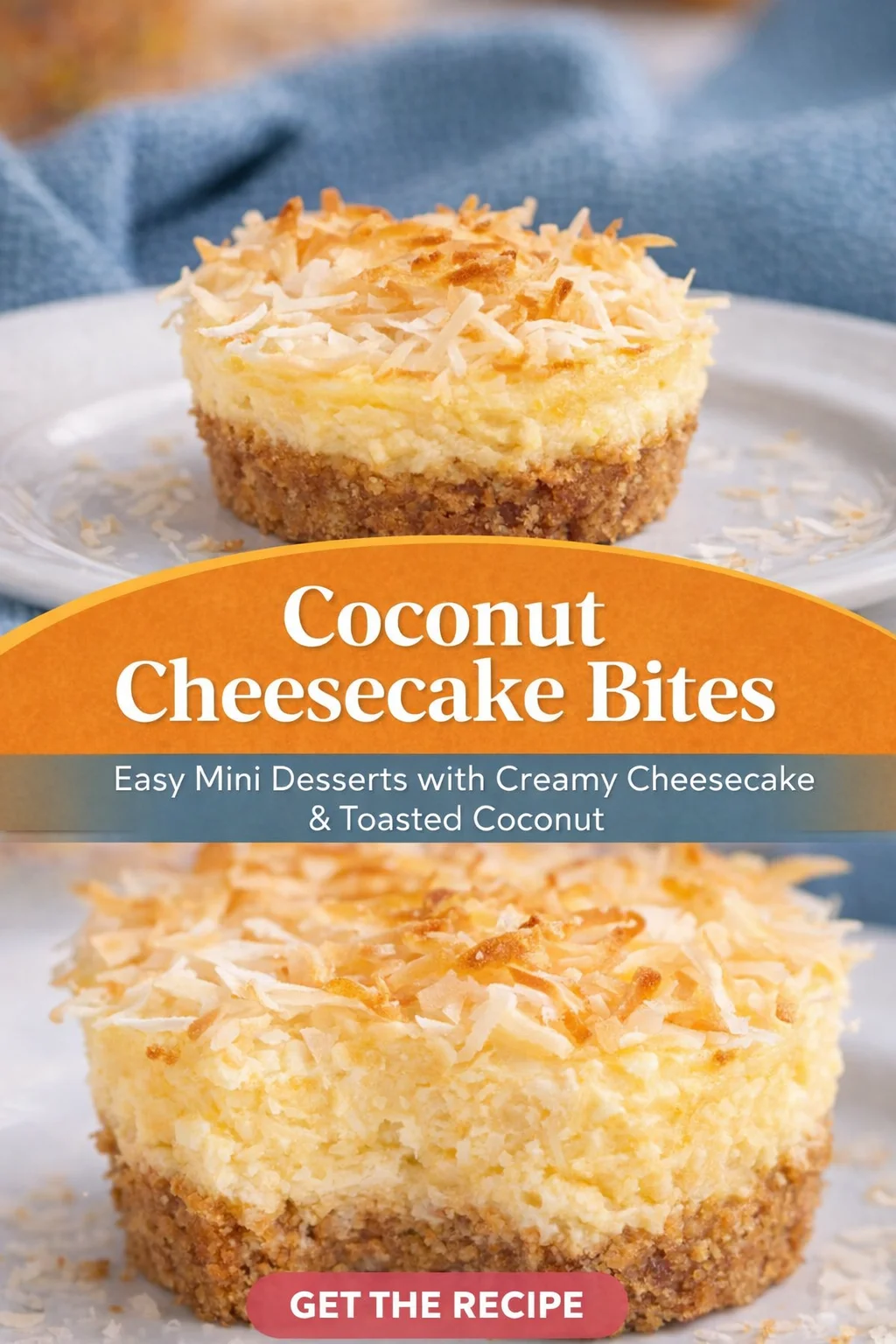 Deliciously Fit Mini Pineapple Coconut Protein Cheesecakes