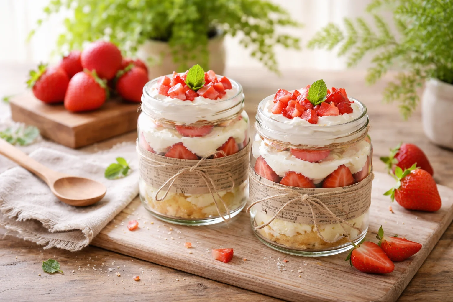 Japanese Strawberry Shortcake Jars