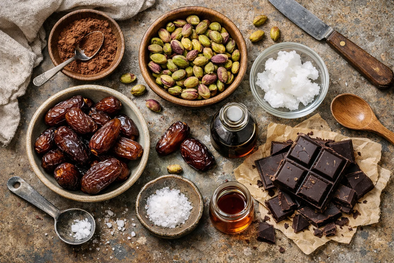 Healthy Pistachio Date Snack Bars