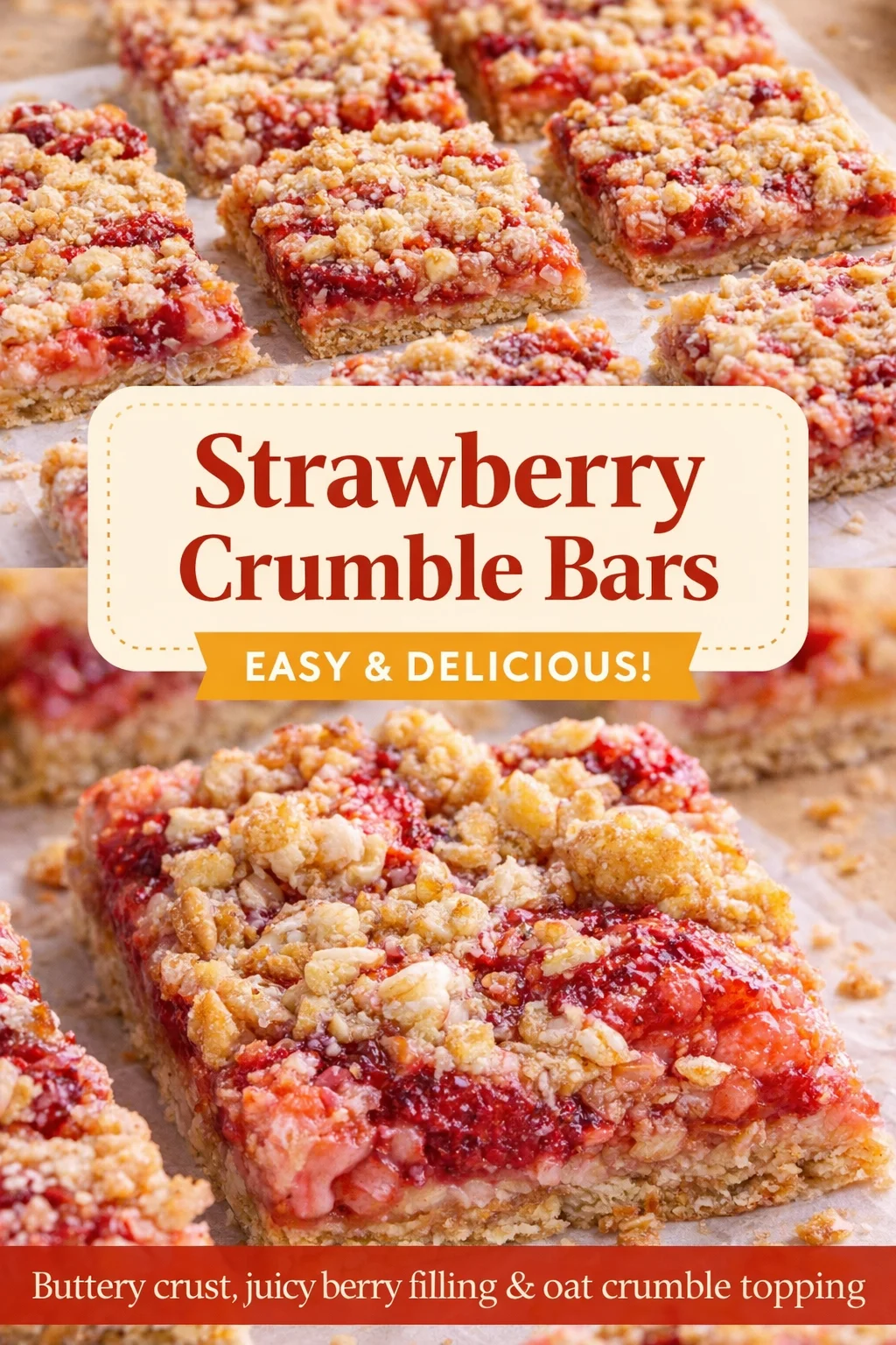 Small-Batch Pistachio Strawberry Crumble Bars