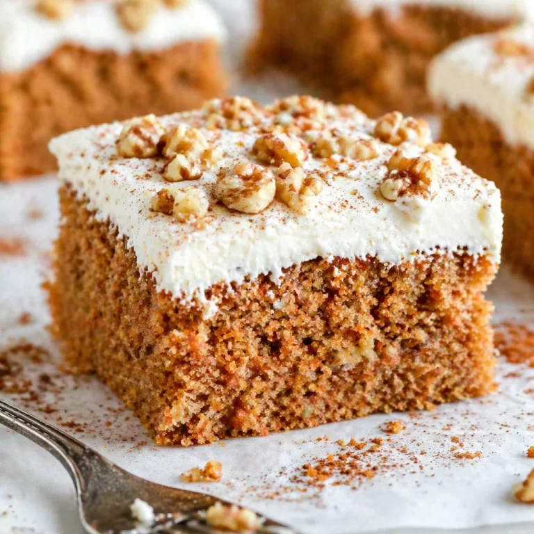 Deliciously spiced Gluten-Free Carrot Walnut Snack Squares made with oat flour.