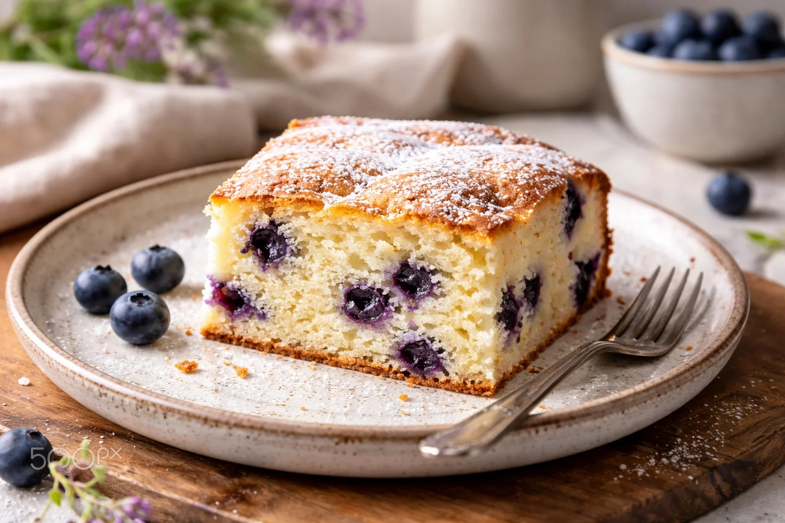 Irresistible Healthy Blueberry Cottage Cheese Snack Cake Recipe