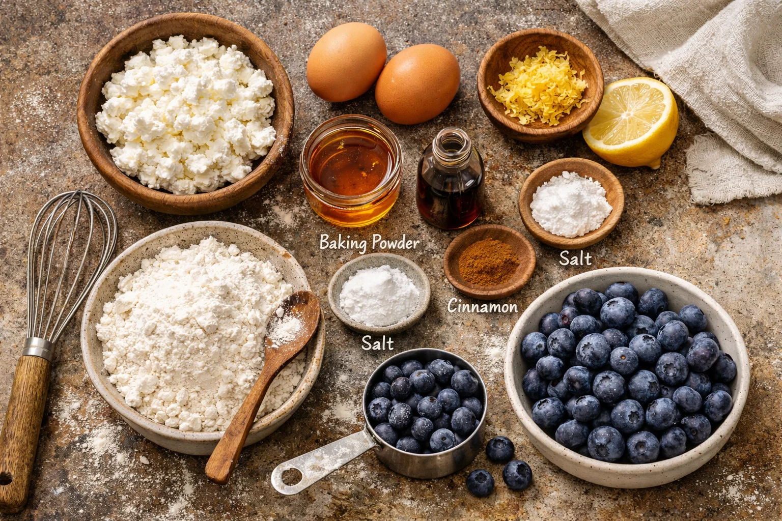 Healthy Blueberry Cottage Cheese Snack Cake