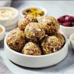 Delicious homemade nut energy bites for a healthy snack option
