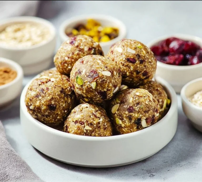 Delicious homemade nut energy bites for a healthy snack option