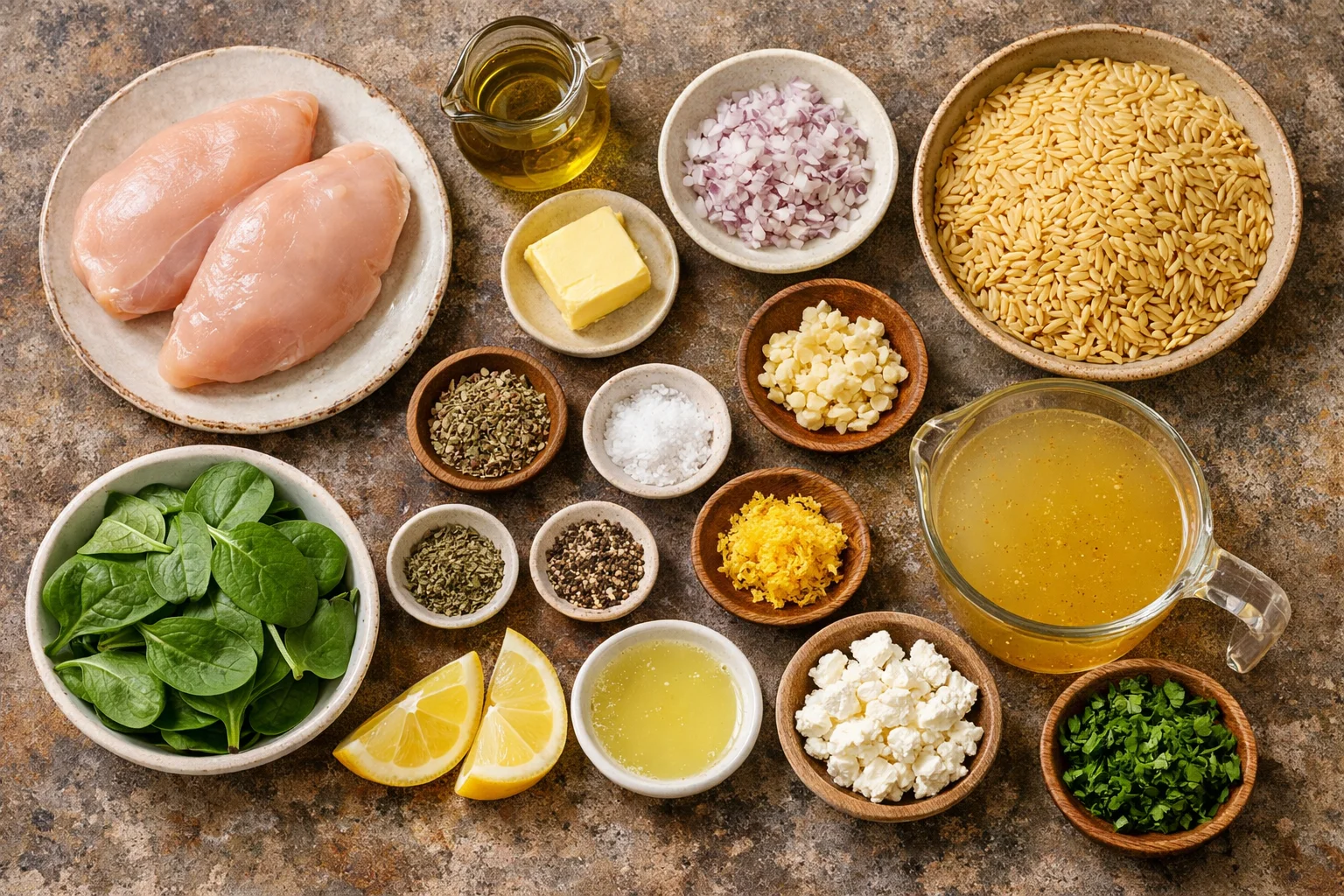 Simple Greek Lemon Chicken Orzo for Two - A Cozy Dinner Idea