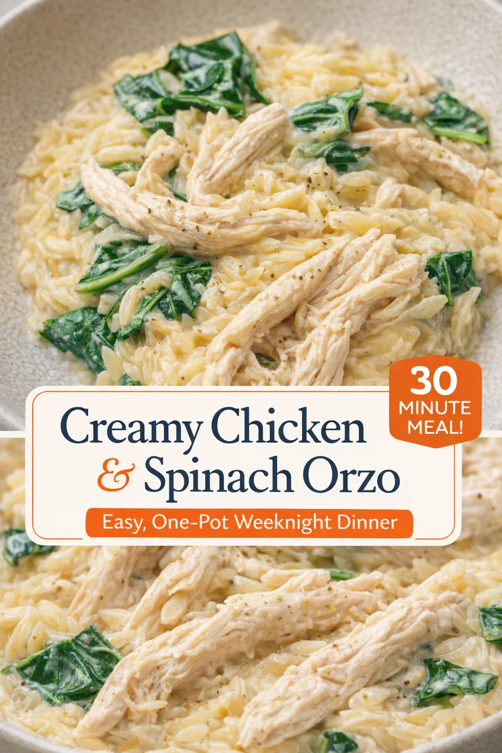 Simple Greek Lemon Chicken Orzo for Two - A Cozy Dinner Idea