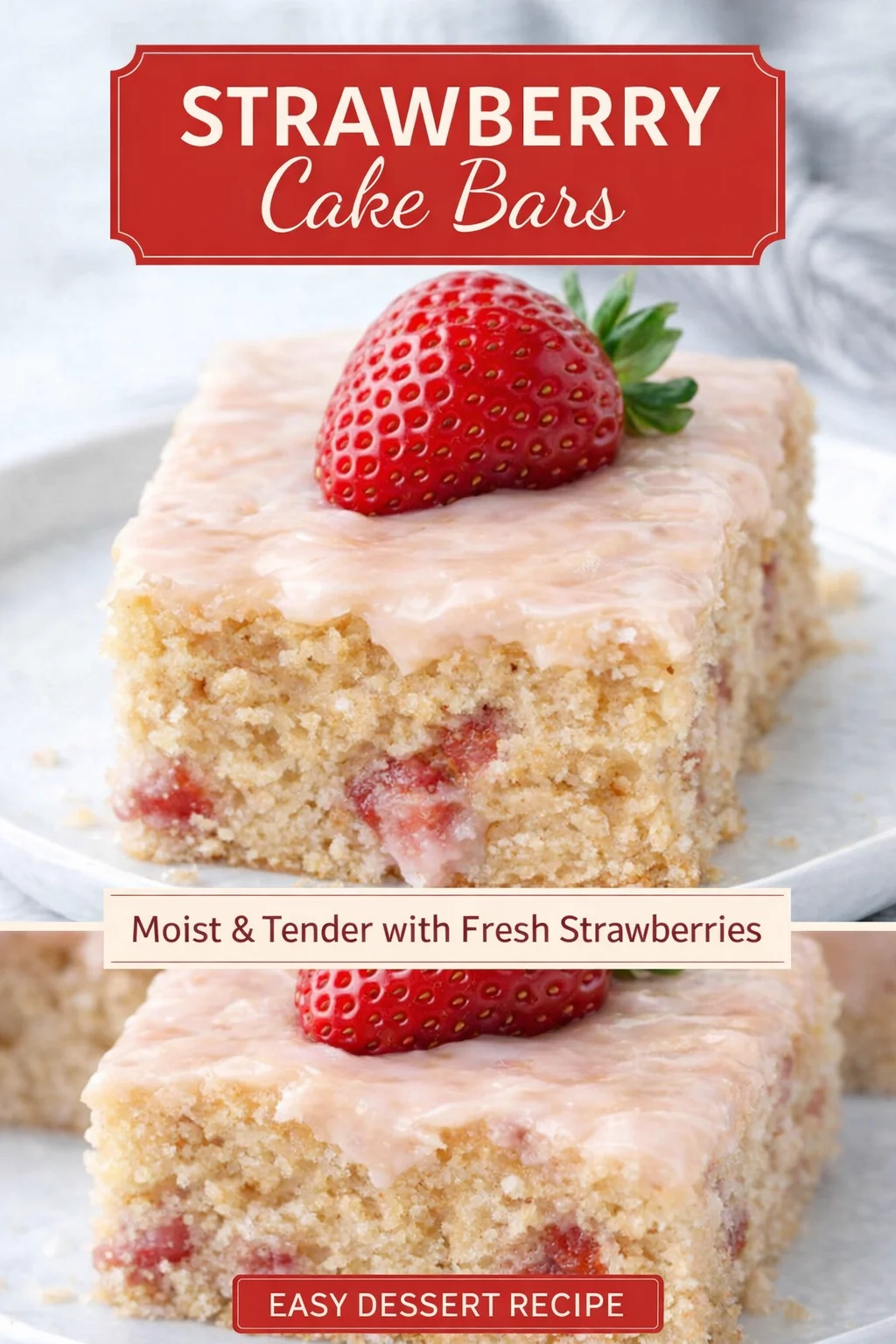 Flourless Strawberry Oat Breakfast Cake