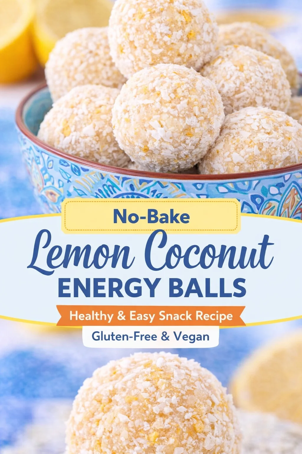 Healthy Lemon Coconut Protein Truffles