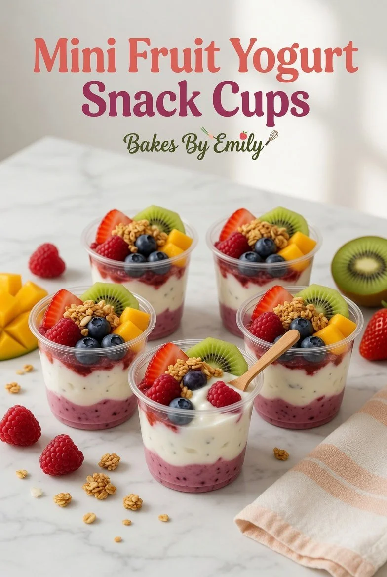 Crunchy granola yogurt cups for healthy snacking