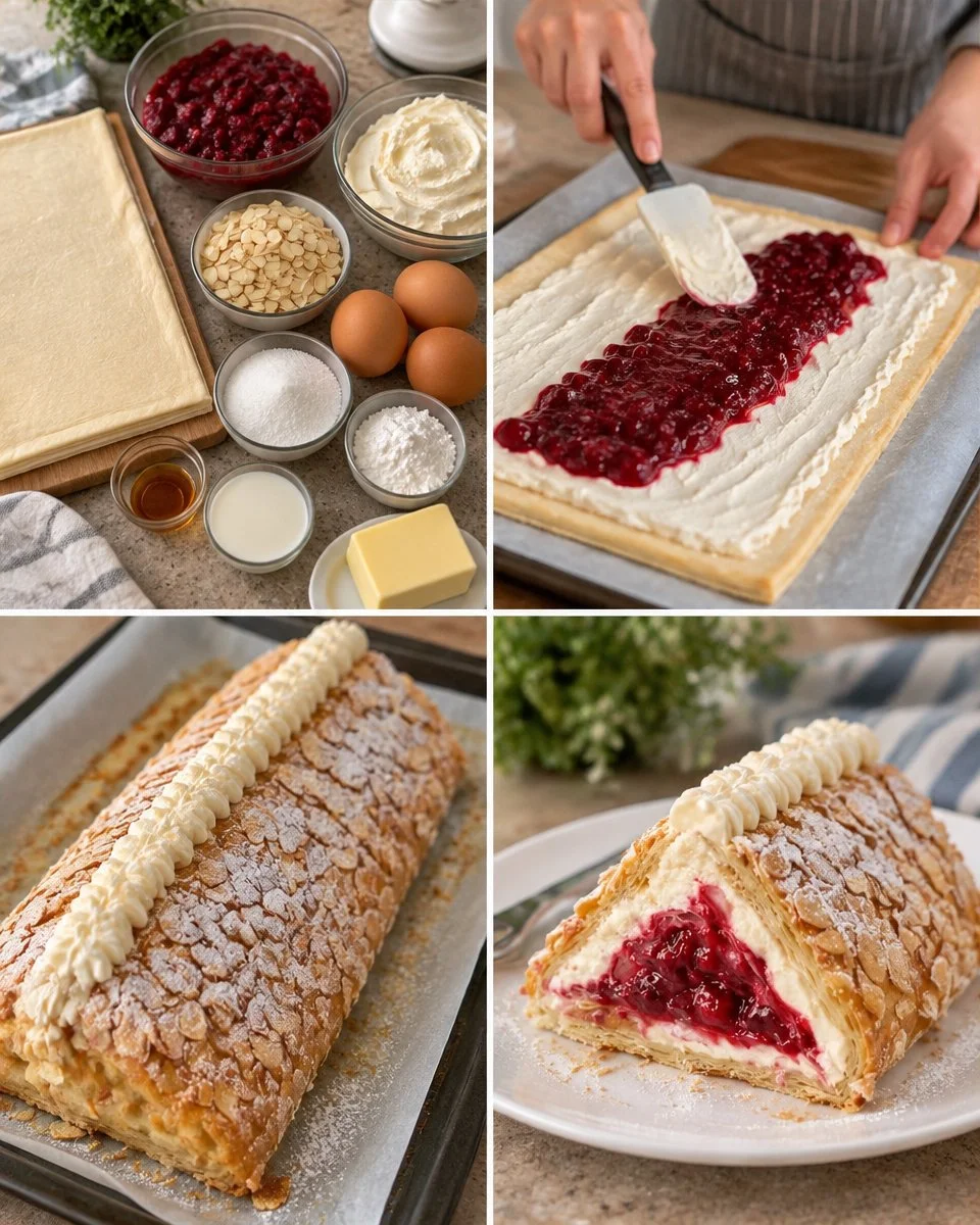 Quick puff pastry dessert ready in 3 minutes for a melt-in-your-mouth experience