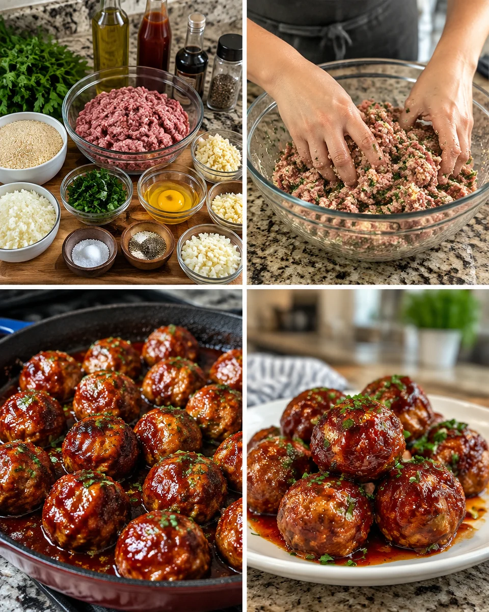 A plate of delicious Italian meatballs prepared by a skilled chef